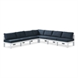 Meridian Furniture Nizuc Navy Outdoor Patio Modular Sectional