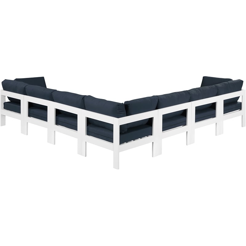 Meridian Furniture Nizuc Navy Outdoor Patio Modular Sectional