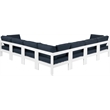 Meridian Furniture Nizuc Navy Outdoor Patio Modular Sectional