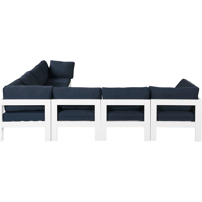 Meridian Furniture Nizuc Navy Outdoor Patio Modular Sectional