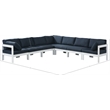 Meridian Furniture Nizuc Navy Outdoor Patio Modular Sectional