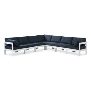 Meridian Furniture Nizuc Navy Outdoor Patio Modular Sectional