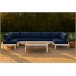 Meridian Furniture Nizuc Navy Outdoor Patio Modular Sectional