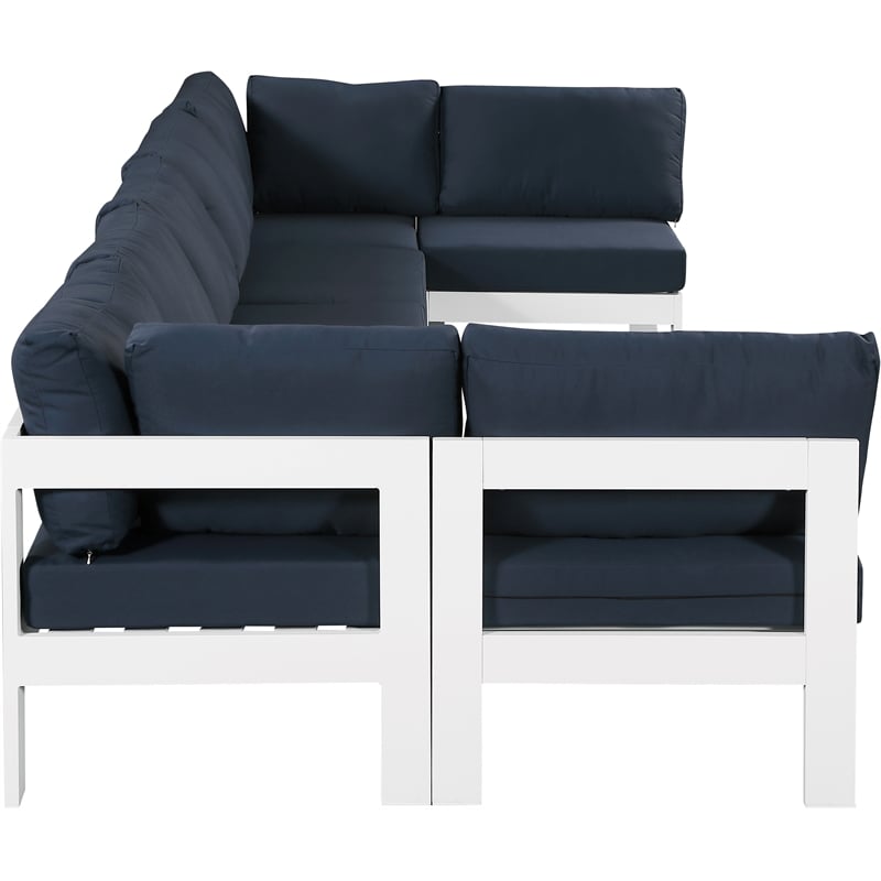 Meridian Furniture Nizuc Navy Outdoor Patio Modular Sectional