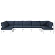 Meridian Furniture Nizuc Navy Outdoor Patio Modular Sectional