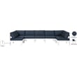 Meridian Furniture Nizuc Navy Outdoor Patio Modular Sectional