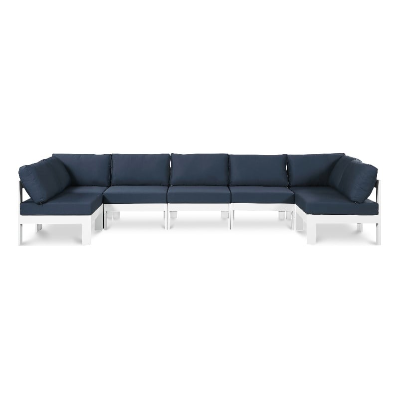 Meridian Furniture Nizuc Navy Outdoor Patio Modular Sectional