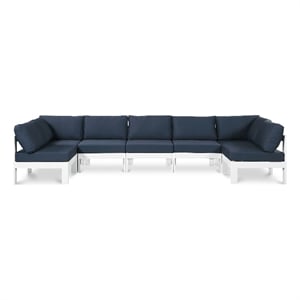 Meridian Furniture Nizuc Navy Outdoor Patio Modular Sectional