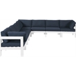 Meridian Furniture Nizuc Navy Outdoor Patio Modular Sectional