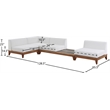 Meridian Furniture Rio Off White Water Resisting Fabric Modular Sectional