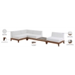 Meridian Furniture Rio Off White Water Resisting Fabric Modular Sectional
