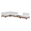Meridian Furniture Rio Off White Water Resisting Fabric Modular Sectional