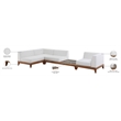 Meridian Furniture Rio Off White Water Resisting Fabric Modular Sectional