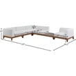 Meridian Furniture Rio Off White Water Resisting Fabric Modular Sectional