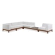 Meridian Furniture Rio Off White Water Resisting Fabric Modular Sectional