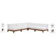 Meridian Furniture Rio Off White Water Resisting Fabric Modular Sectional