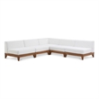 Meridian Furniture Rio Off White Water Resisting Fabric Modular Sectional