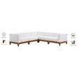 Meridian Furniture Rio Off White Water Resisting Fabric Modular Sectional