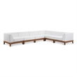 Meridian Furniture Rio Off White Water Resisting Fabric Modular Sectional