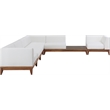 Meridian Furniture Rio Off White Water Resisting Fabric Modular Sectional