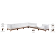 Meridian Furniture Rio Off White Water Resisting Fabric Modular Sectional