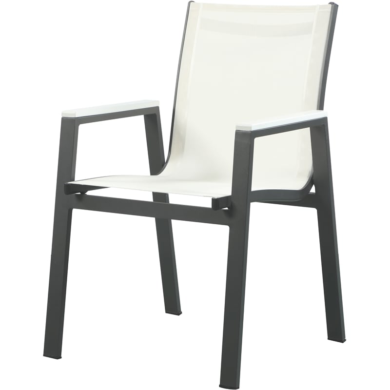 Meridian Furniture Nizuc Off White Outdoor Patio Dining Chair (Set of 2)