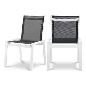 Meridian Furniture Nizuc Black Outdoor Patio Dining Chair (Set of 2)