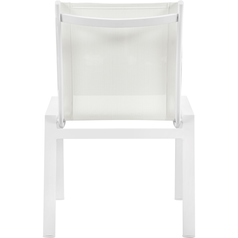 Meridian Furniture Nizuc Off White Outdoor Patio Dining Chair (Set of 2)