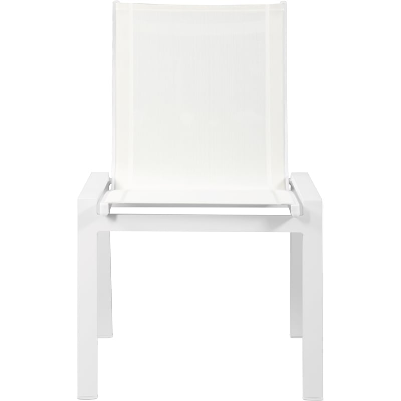 Meridian Furniture Nizuc Off White Outdoor Patio Dining Chair (Set of 2)