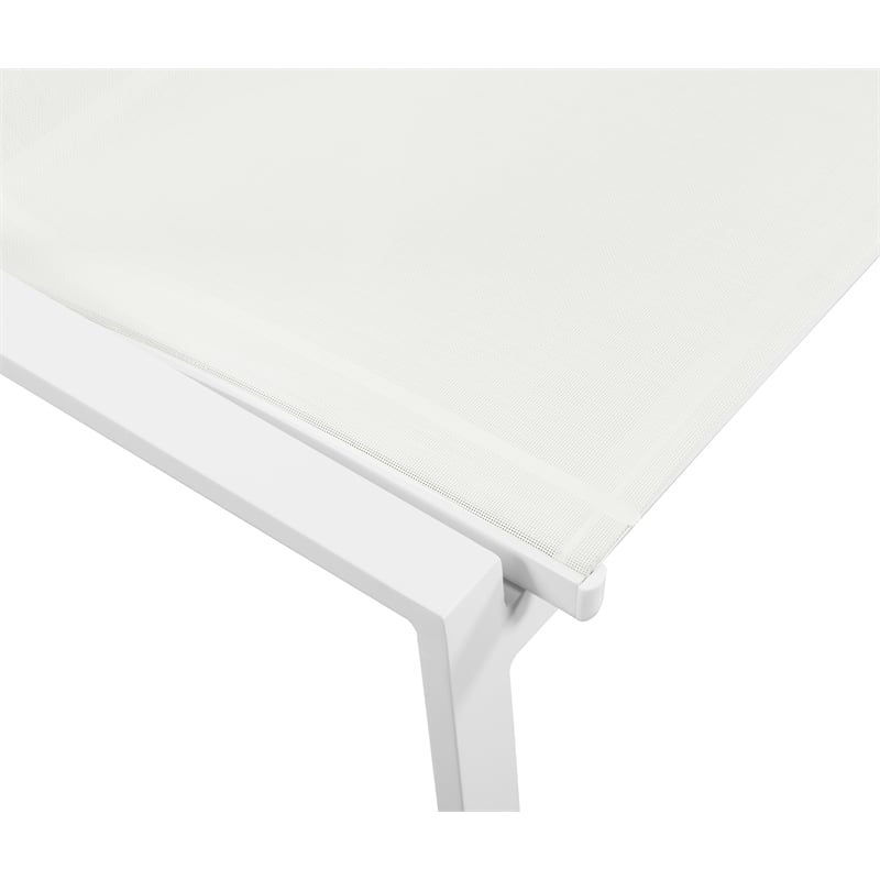 Meridian Furniture Nizuc Off White Outdoor Patio Dining Chair (Set of 2)