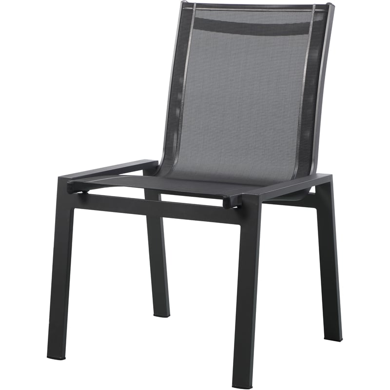 Meridian Furniture Nizuc Black Outdoor Patio Dining Chair (Set of 2)