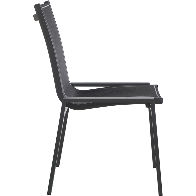 Meridian Furniture Nizuc Black Outdoor Patio Dining Chair (Set of 2)