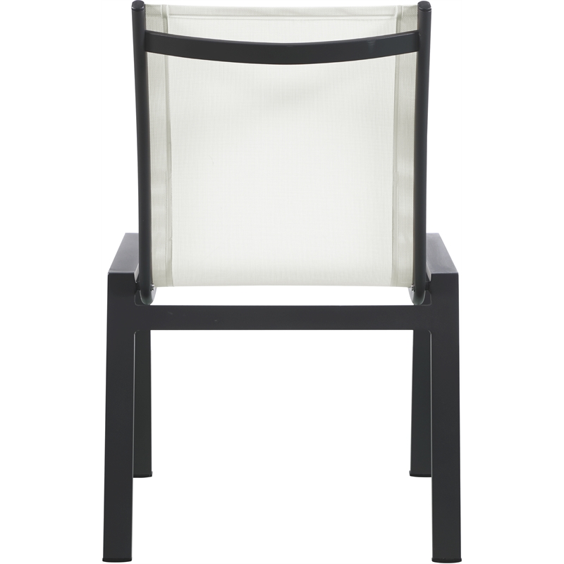 Meridian Furniture Nizuc Off White Outdoor Patio Dining Chair (Set of 2)