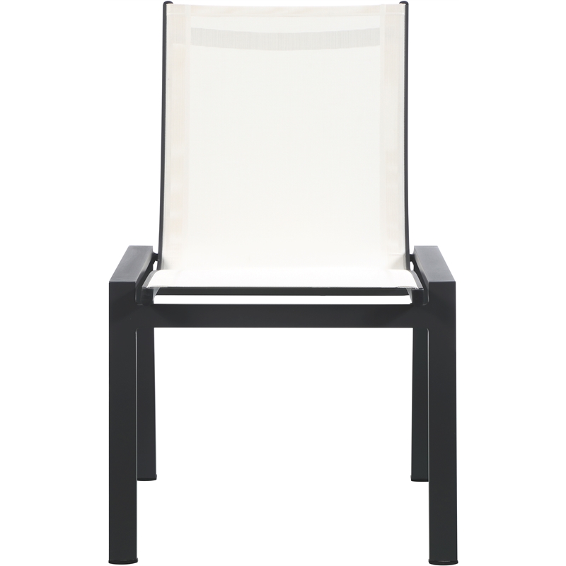 Meridian Furniture Nizuc Off White Outdoor Patio Dining Chair (Set of 2)