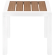 Meridian Furniture Nizuc Brown Wood Outdoor Patio End Table
