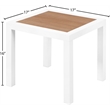 Meridian Furniture Nizuc Brown Wood Outdoor Patio End Table