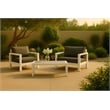 Meridian Furniture Nizuc Grey Wood Outdoor Patio Coffee Table