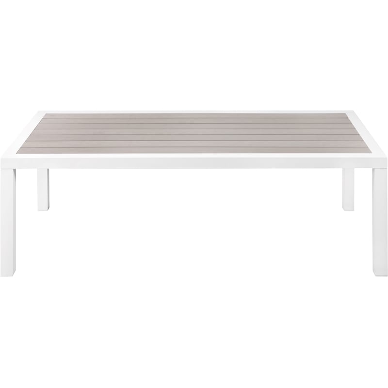 Meridian Furniture Nizuc Grey Wood Outdoor Patio Coffee Table
