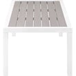 Meridian Furniture Nizuc Grey Wood Outdoor Patio Coffee Table