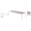 Meridian Furniture Nizuc Grey Wood Outdoor Patio Coffee Table