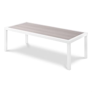 Meridian Furniture Nizuc Grey Wood Outdoor Patio Coffee Table