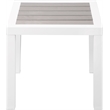 Meridian Furniture Nizuc Grey Wood Outdoor Patio End Table