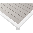 Meridian Furniture Nizuc Grey Wood Outdoor Patio End Table