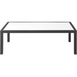 Meridian Furniture Nizuc White Wood Outdoor Patio Coffee Table