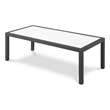 Meridian Furniture Nizuc White Wood Outdoor Patio Coffee Table