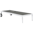 Meridian Furniture Nizuc Grey Outdoor Patio Mesh Chaise Lounge Chair