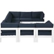 Meridian Furniture Nizuc Navy Outdoor Patio Modular Sectional