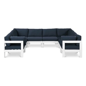 Meridian Furniture Nizuc Navy Outdoor Patio Modular Sectional
