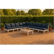 Meridian Furniture Nizuc Navy Outdoor Patio Modular Sectional