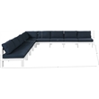 Meridian Furniture Nizuc Navy Outdoor Patio Modular Sectional